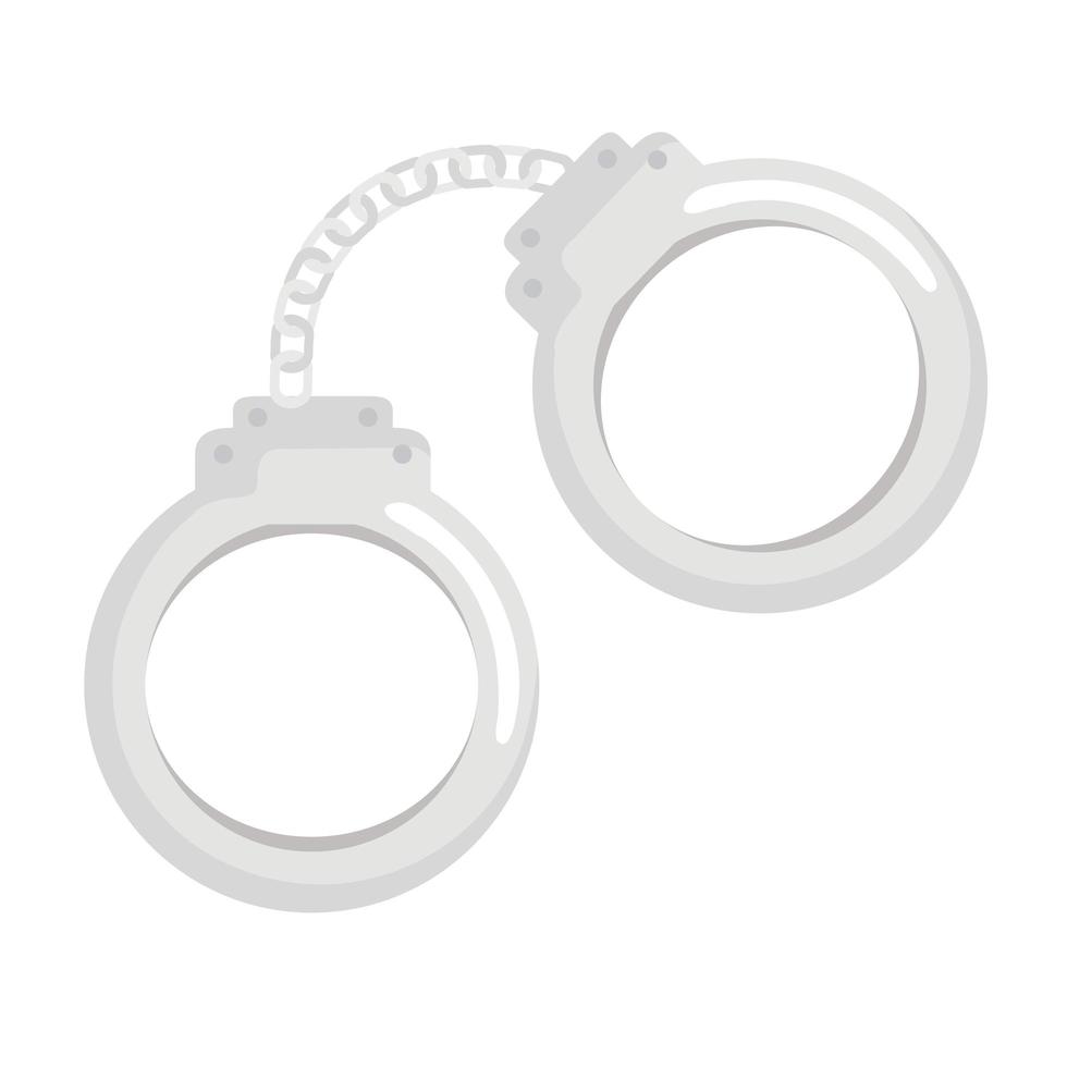 handcuffs police accessory vector