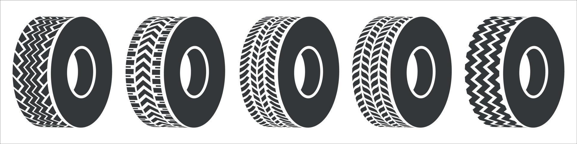 Car tire vector
