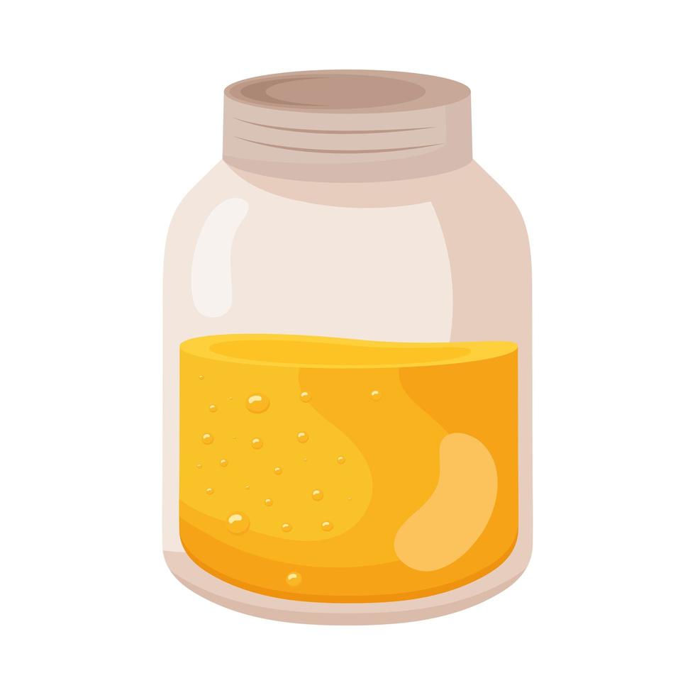 honey jar pot vector