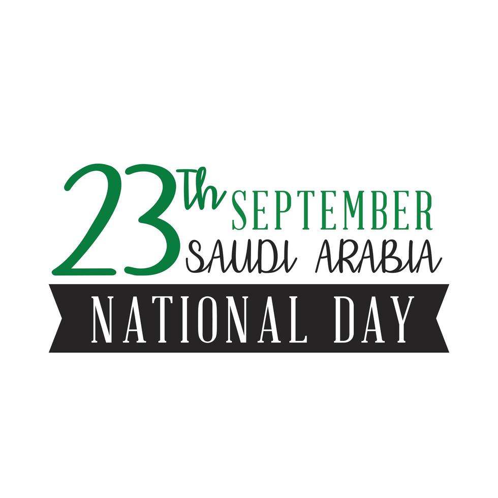 23th september saudi arabia vector