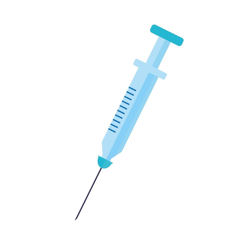 syringe with needle vector