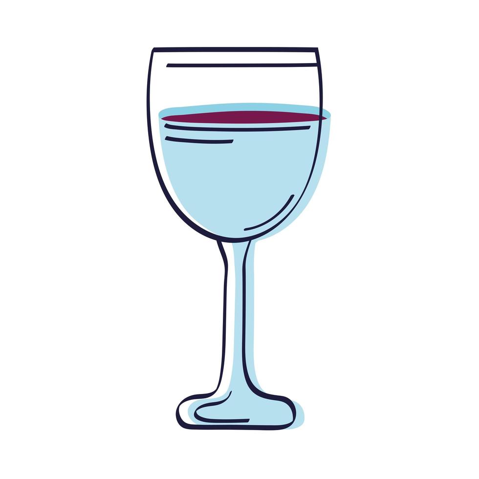 wine cup glass vector