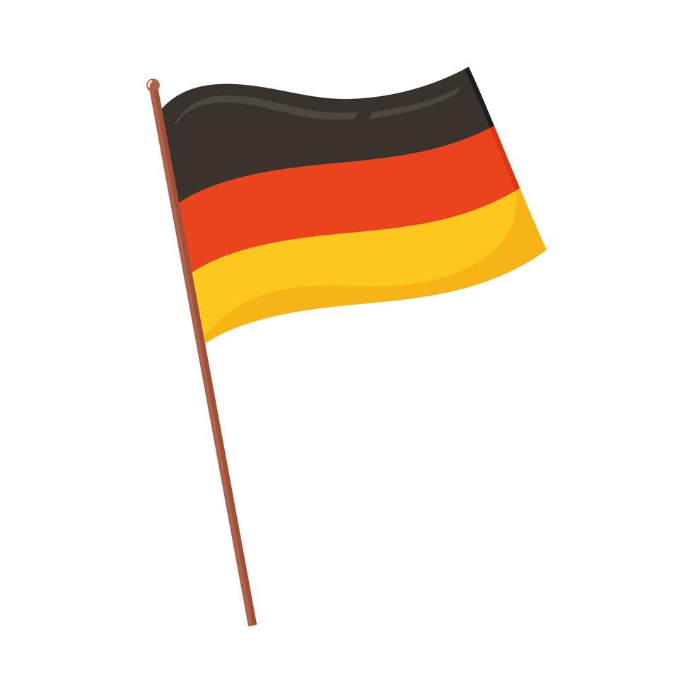 emblema de la bandera de alemania vector