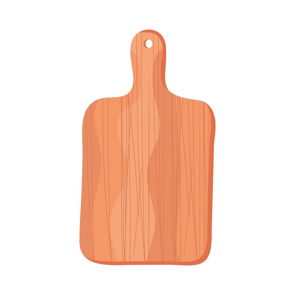 wooden chopping board vector