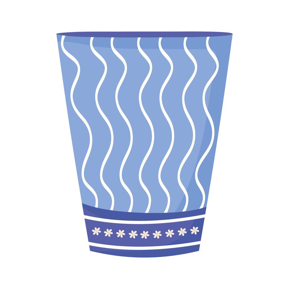 ceramic vase icon vector