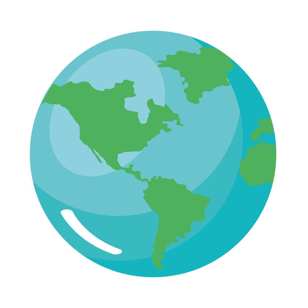 world planet earth sphere vector