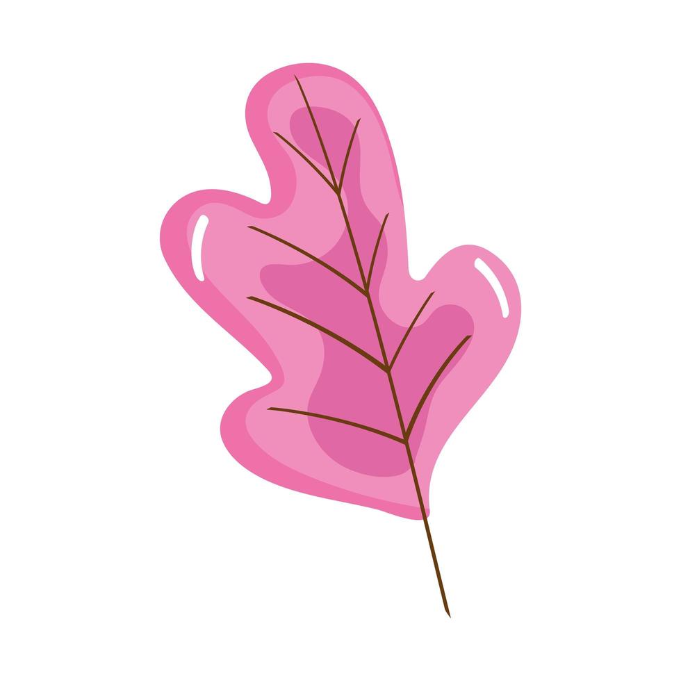 pink leaf plant vector