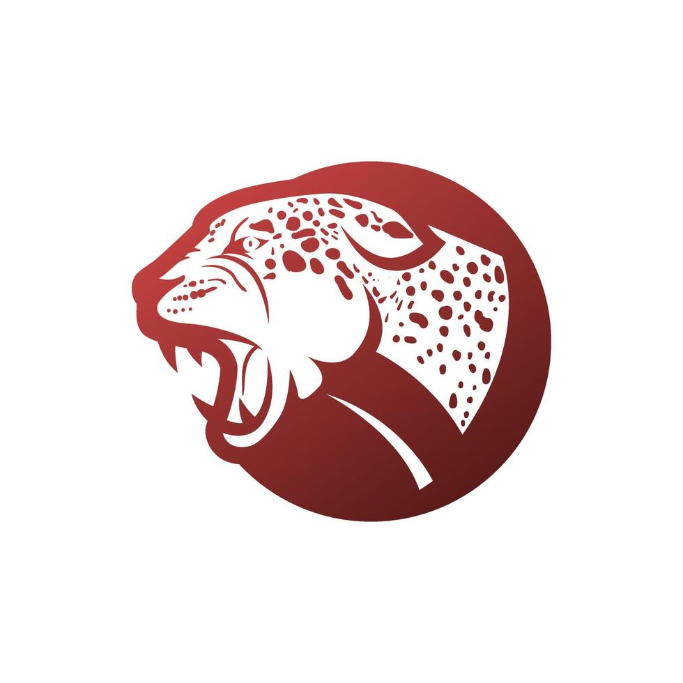 logo de cabeza de jaguar vector