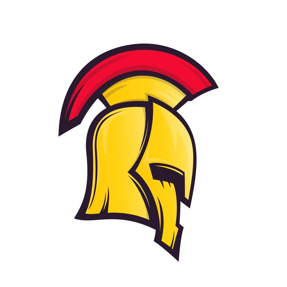 spartan helmet vector illustration