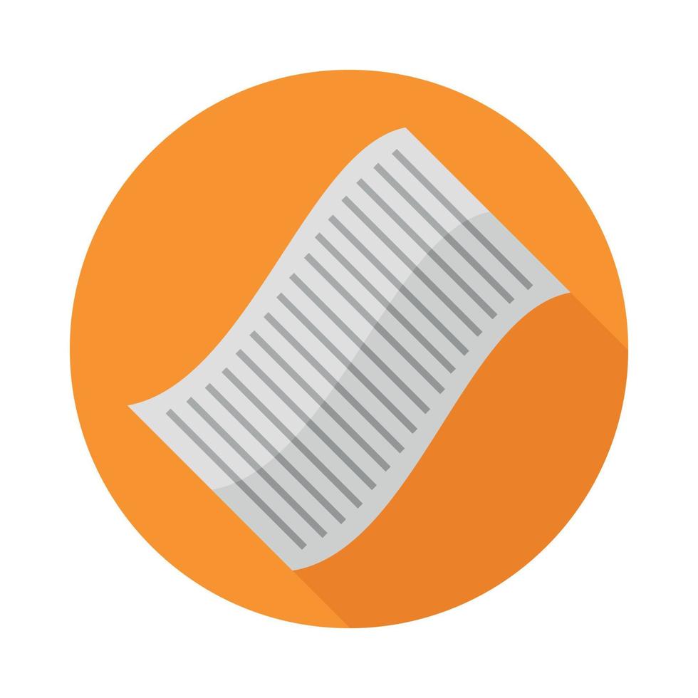 Papper sheet icon flat design vector