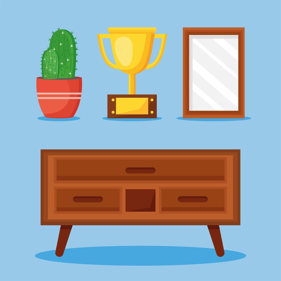 moving house four icons vector
