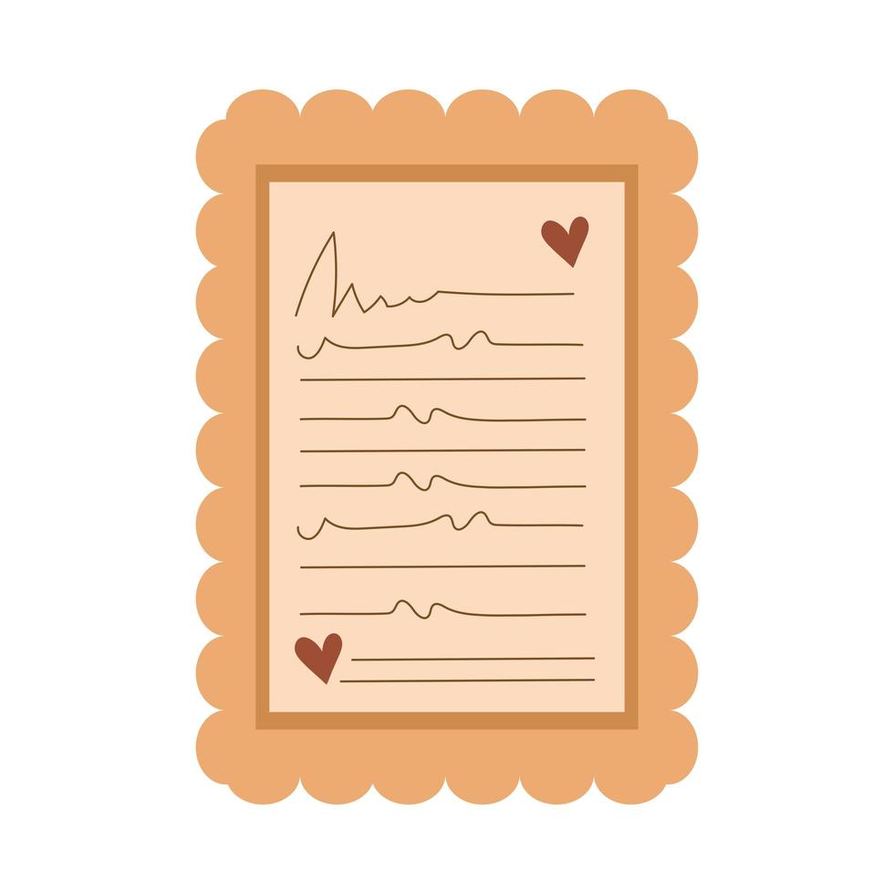 postcard stamp icon vector