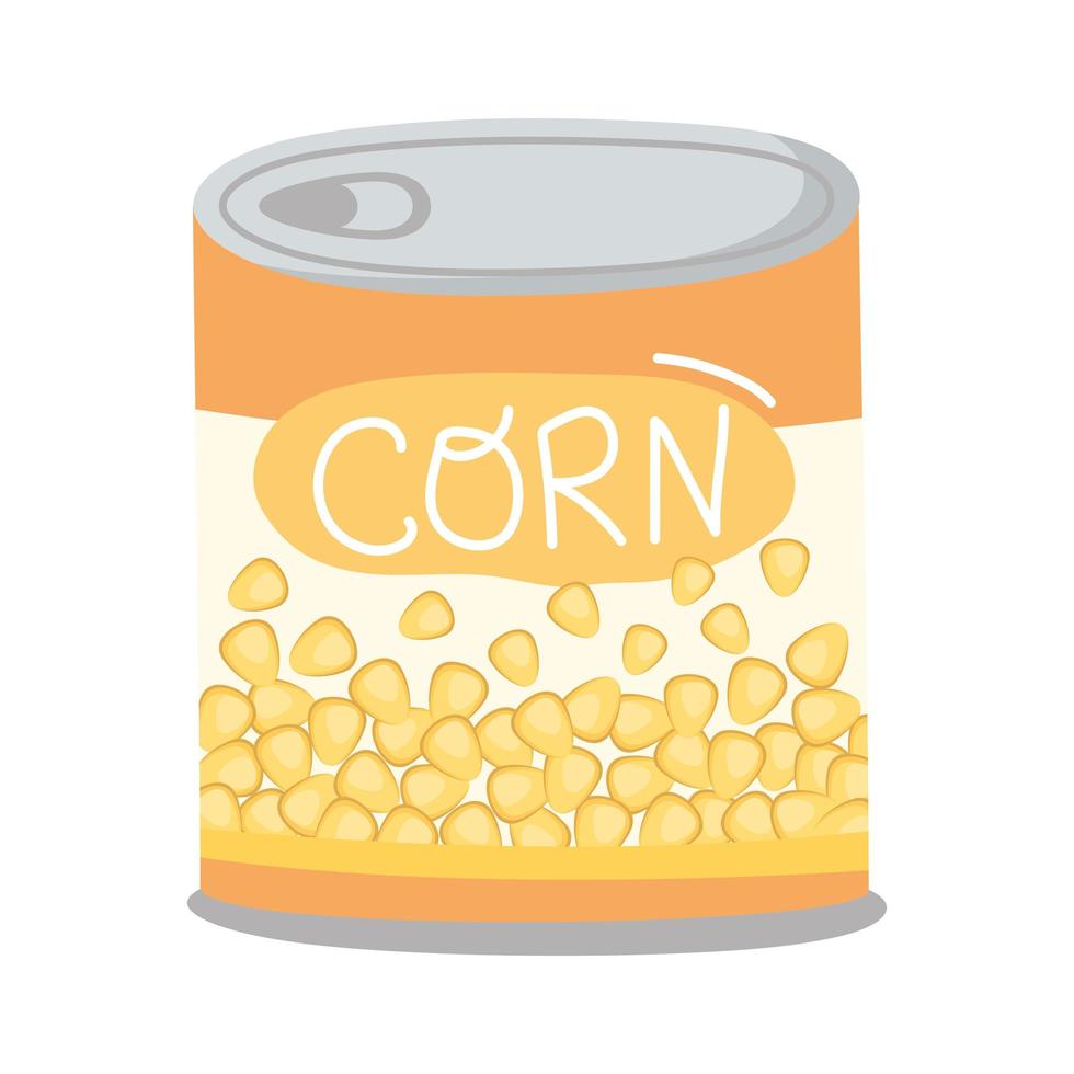 can of corn vector