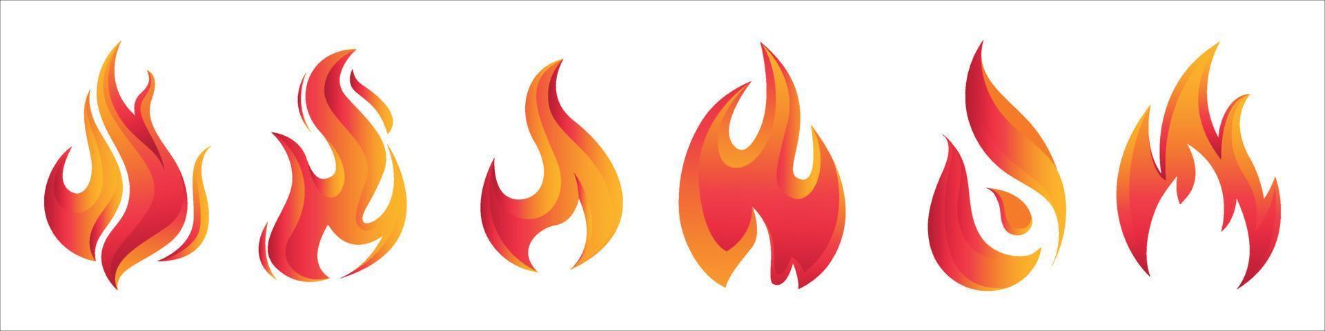 Fire flames vector