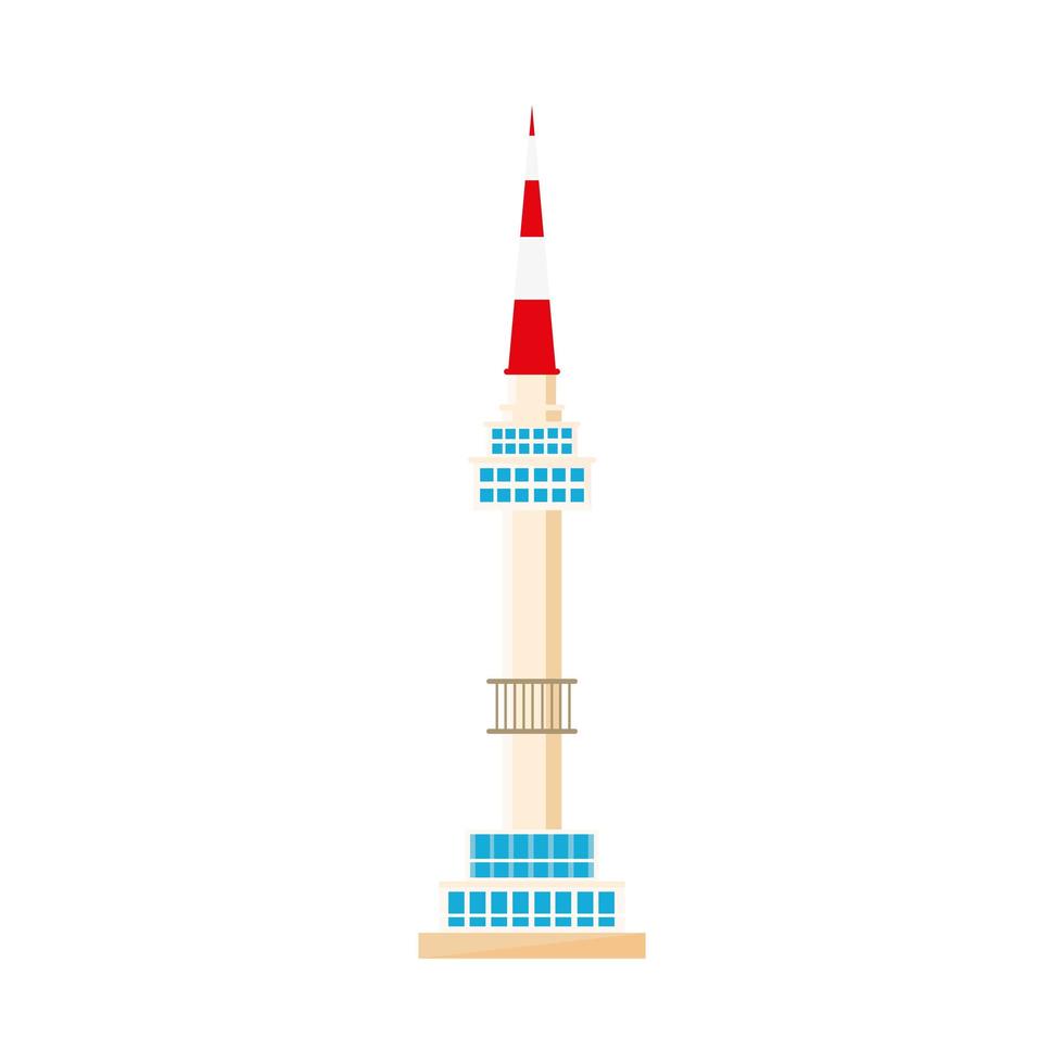 seoul tower namsan vector