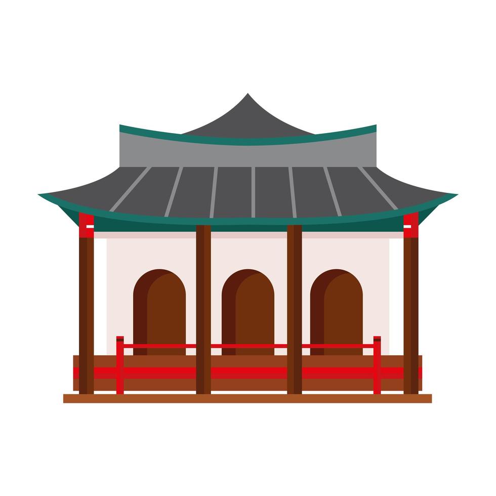 palacio coreano gyeongbokgung vector