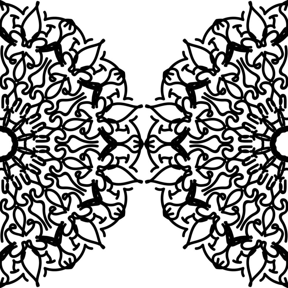 Abstract Background Design with mandala style vector