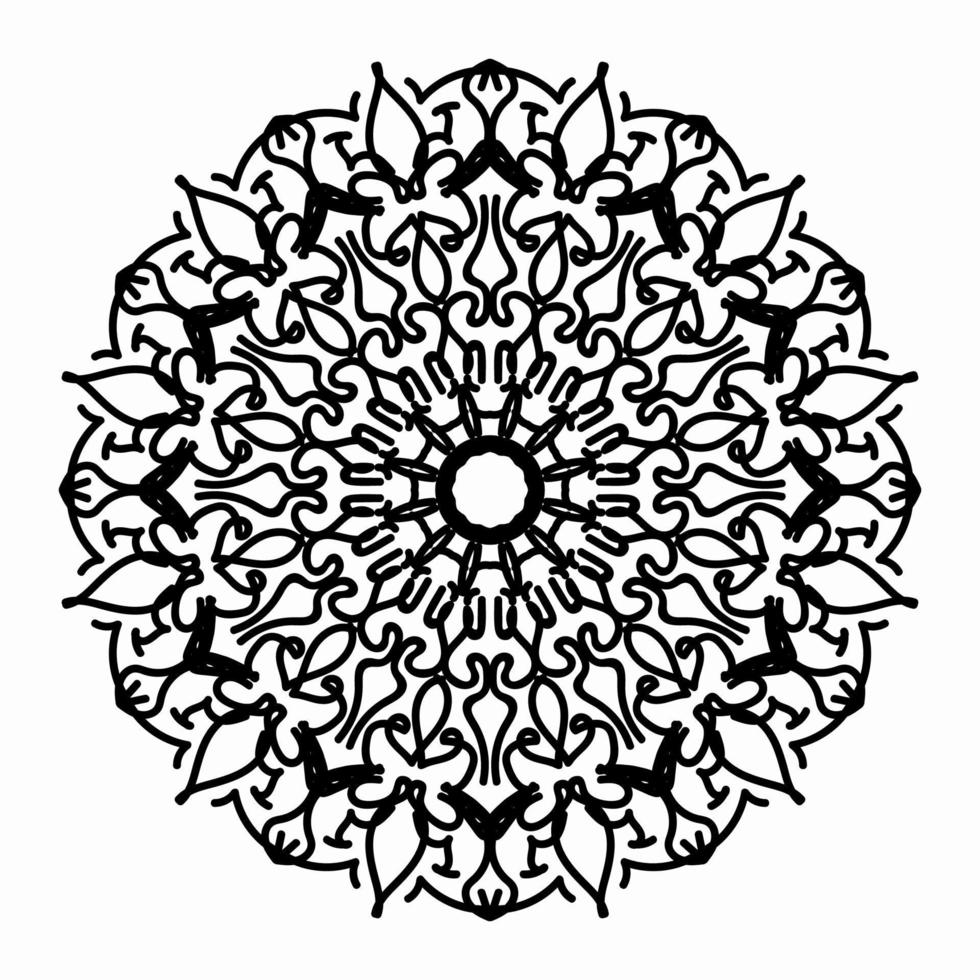 concepto decorativo abstracto mandala ilustración. vector