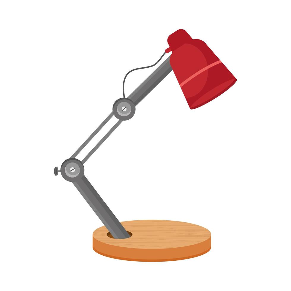 desk lamp icon vector