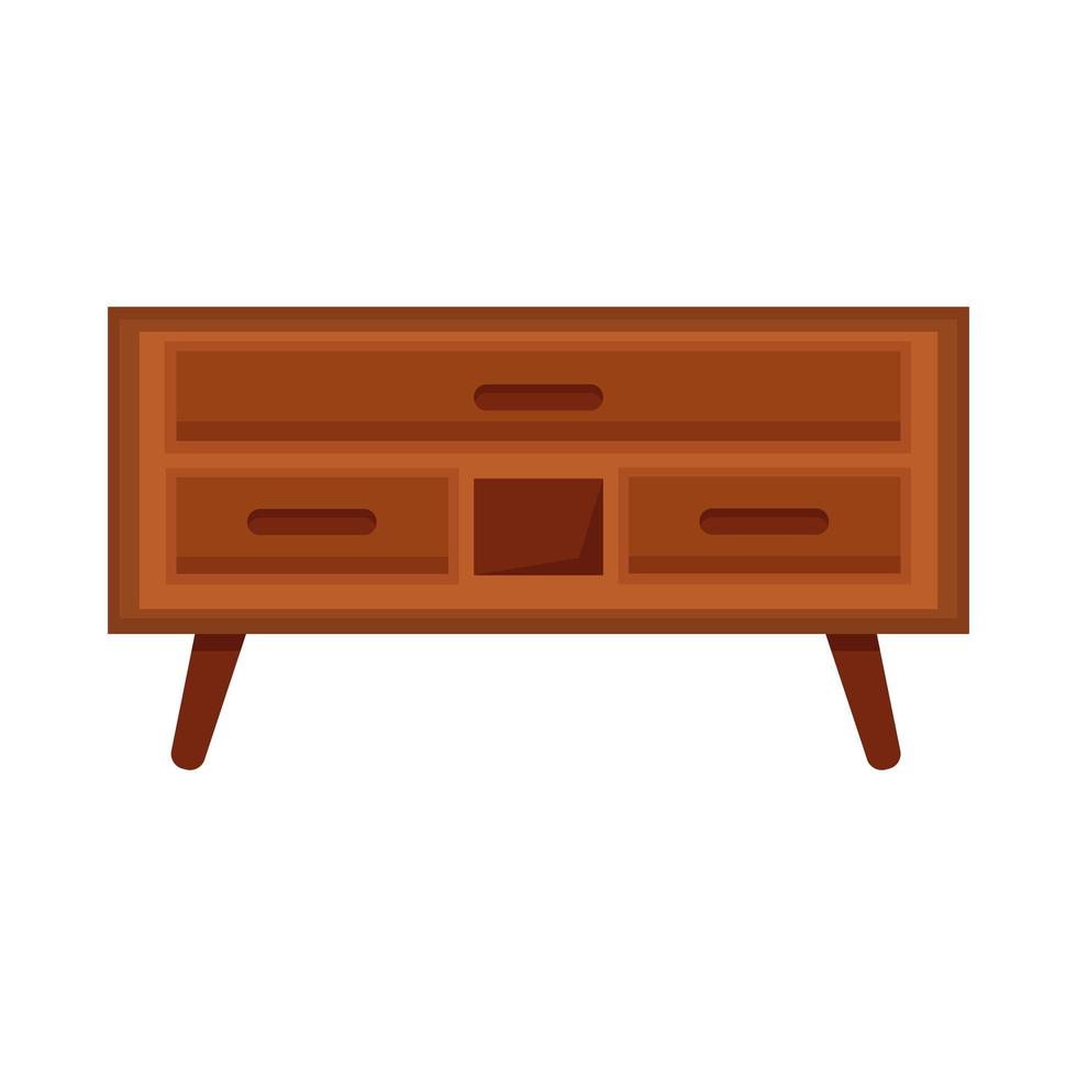 house wooden drawer vector