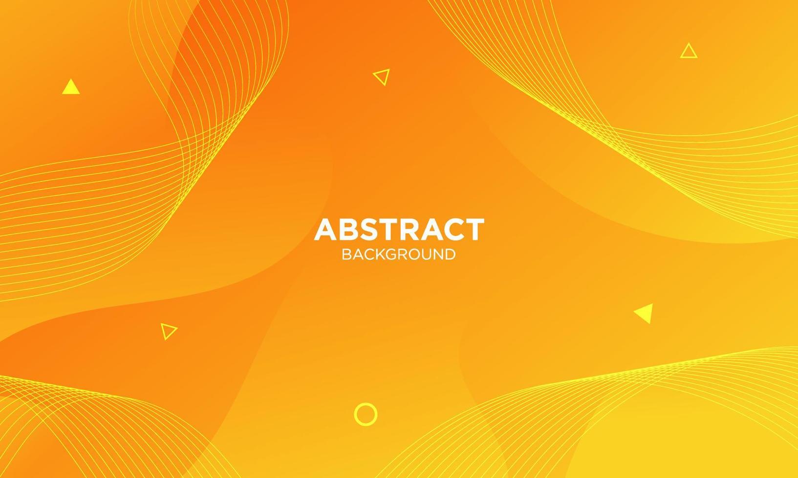 Abstract Orange Fluid Wave Background vector