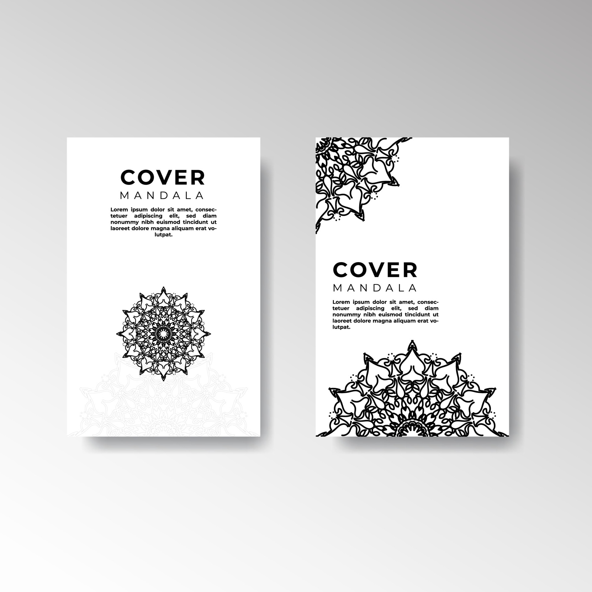 template brochure pages ornament vector illustration. traditional