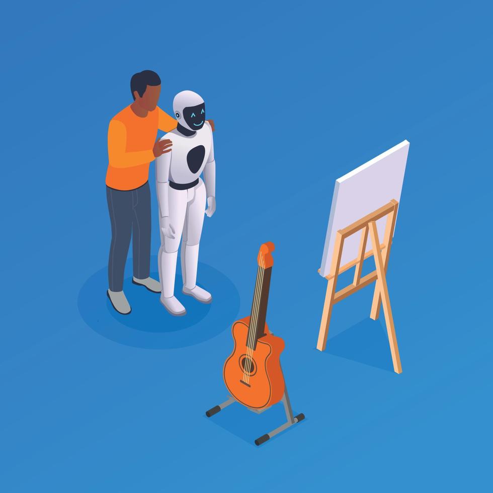 Teaching AI Art Composition vector