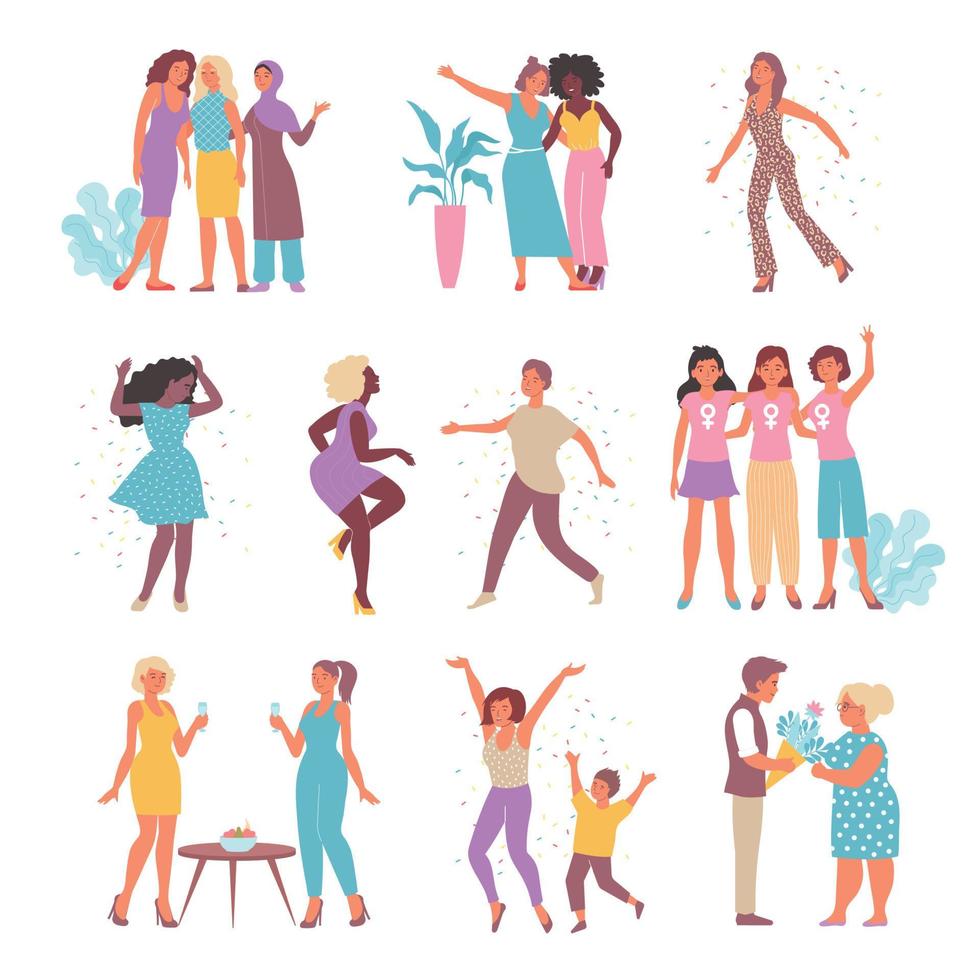 Womens Day Set vector