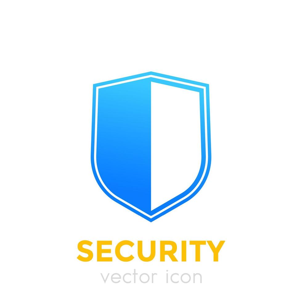 concepto de seguridad, icono de escudo vector