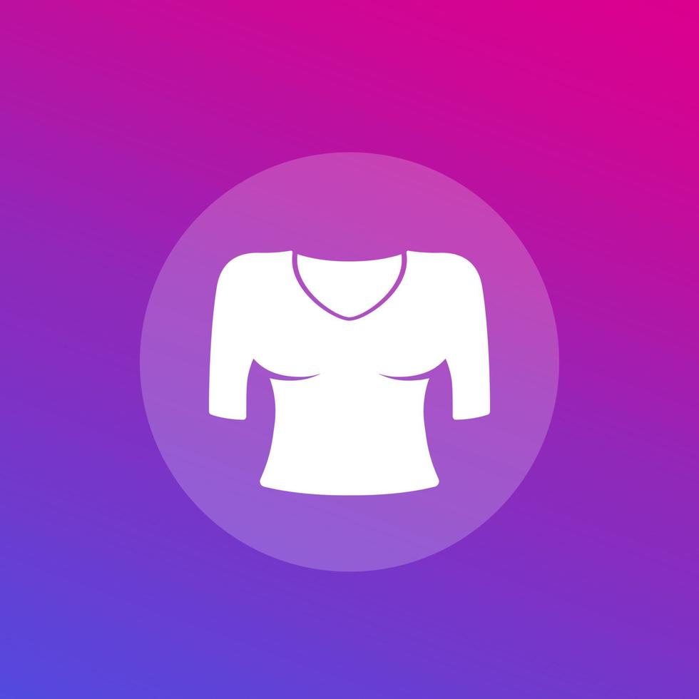 icono de blusa, vector