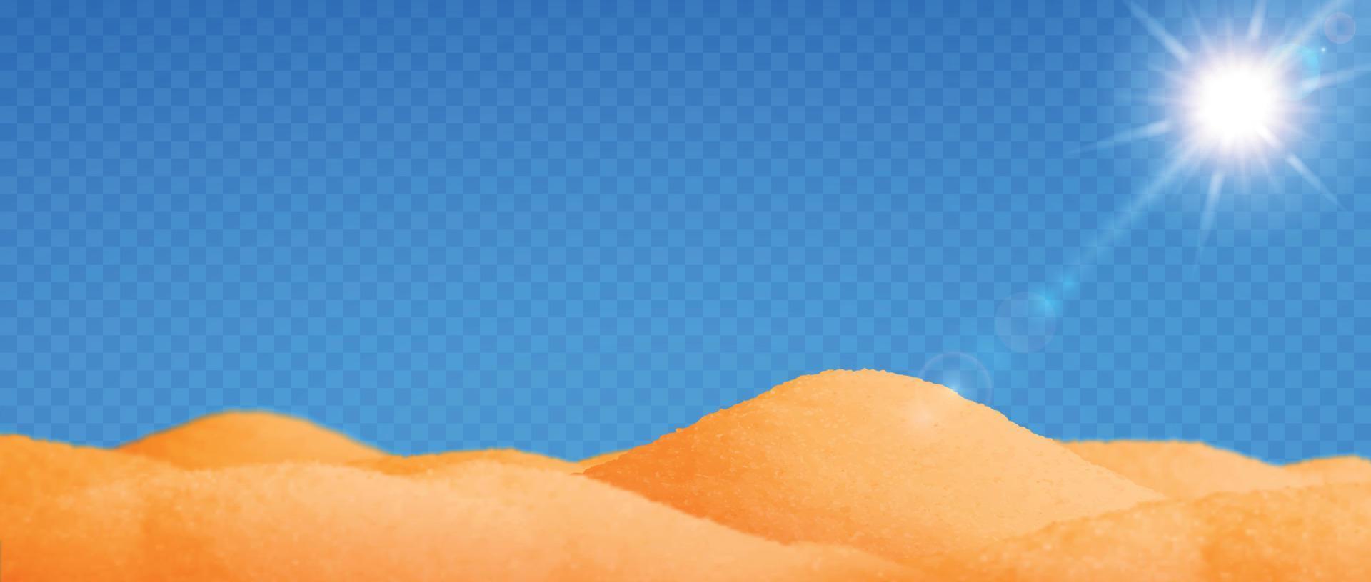 paisaje realista del desierto vector