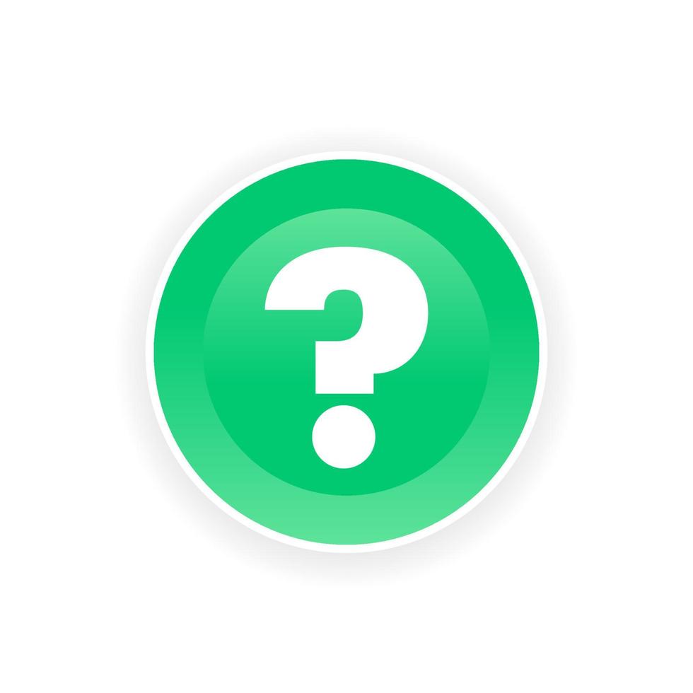 Question mark sign vector