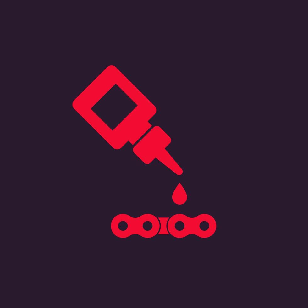 lubricant for bike chain icon vector