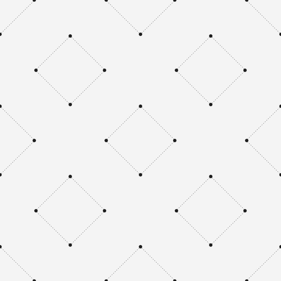 Vector seamless pattern. Modern stylish texture. Repeating geometric tiles with dotted rhombus.