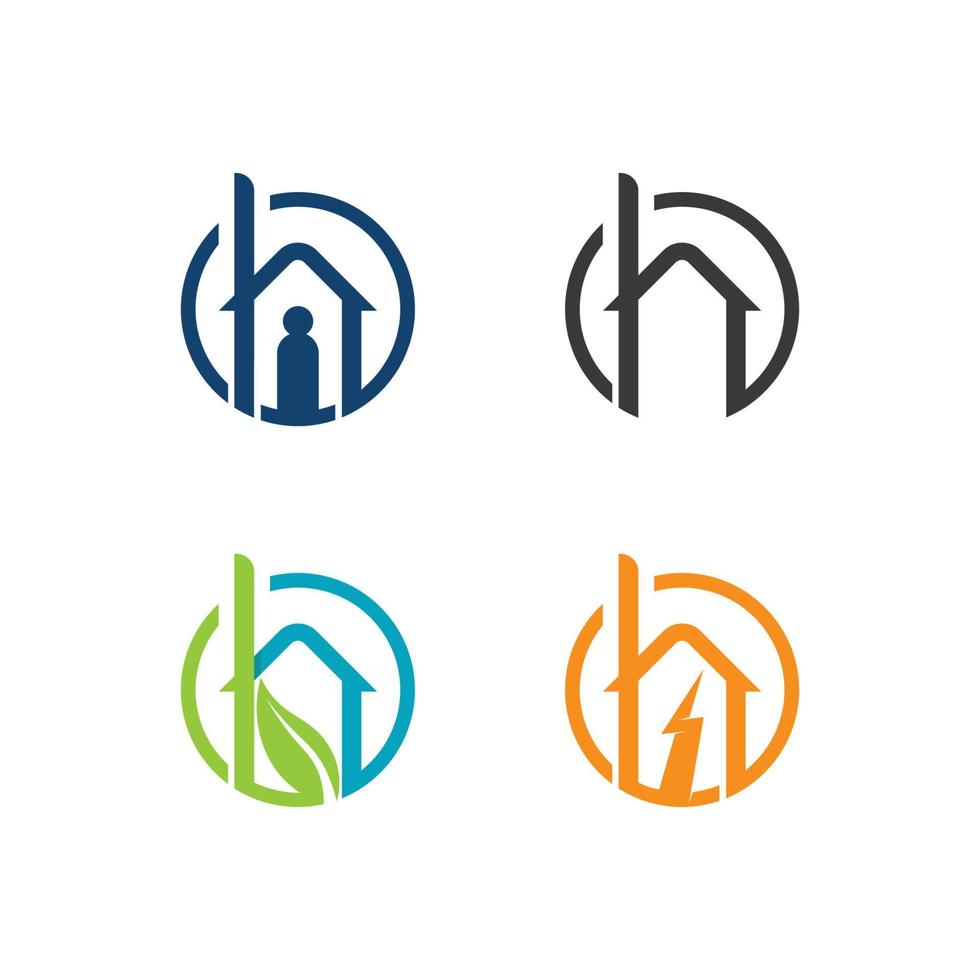 Building home logo, house logo, architecture, icon, residence and city, town, design and window, estate, business logo, vector home