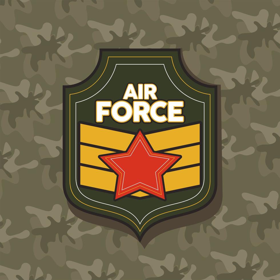 air force military badge vector