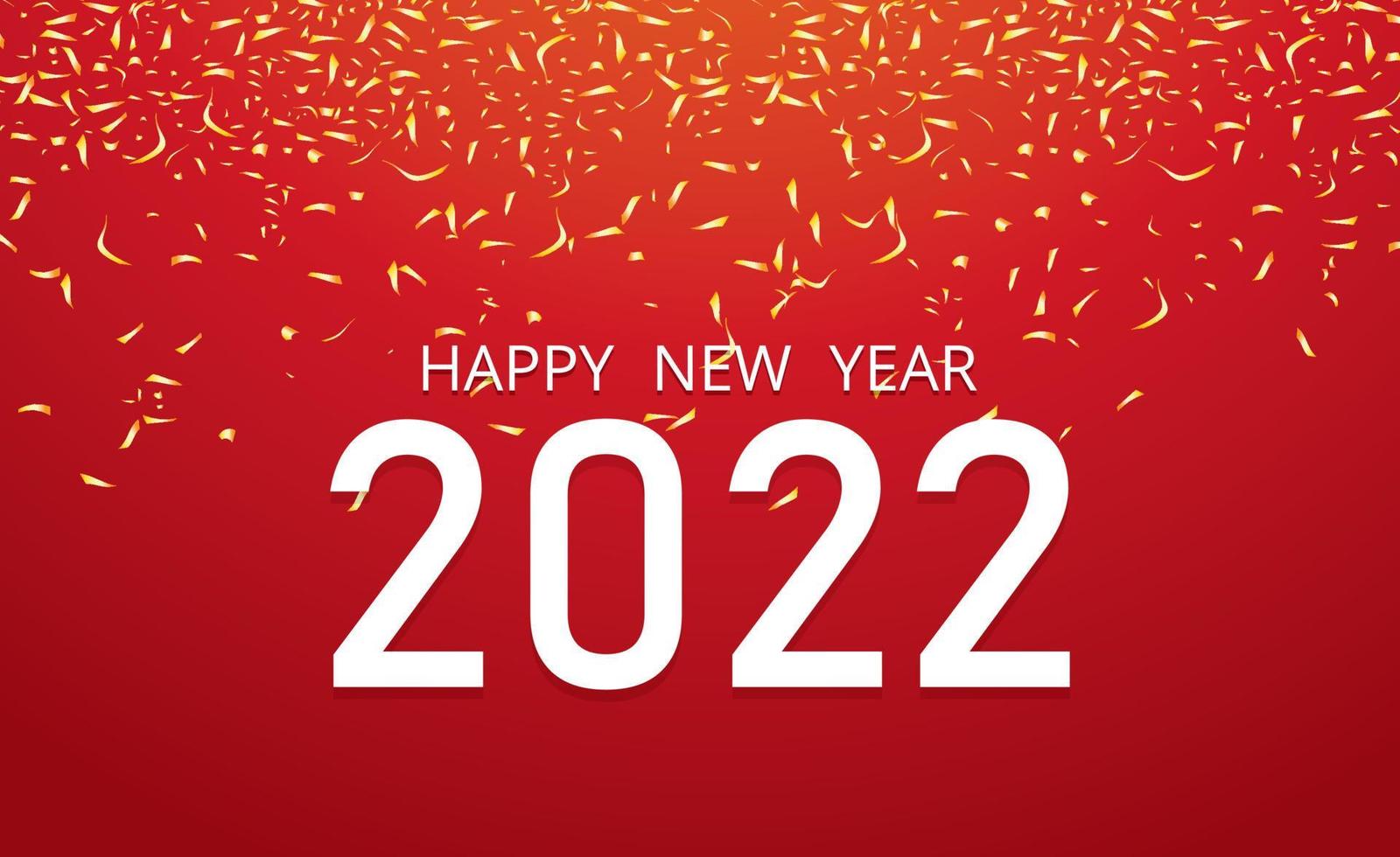 Happy new year golden metal numbers, vector design