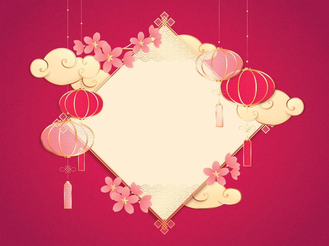 Chinese New Year Frame vector