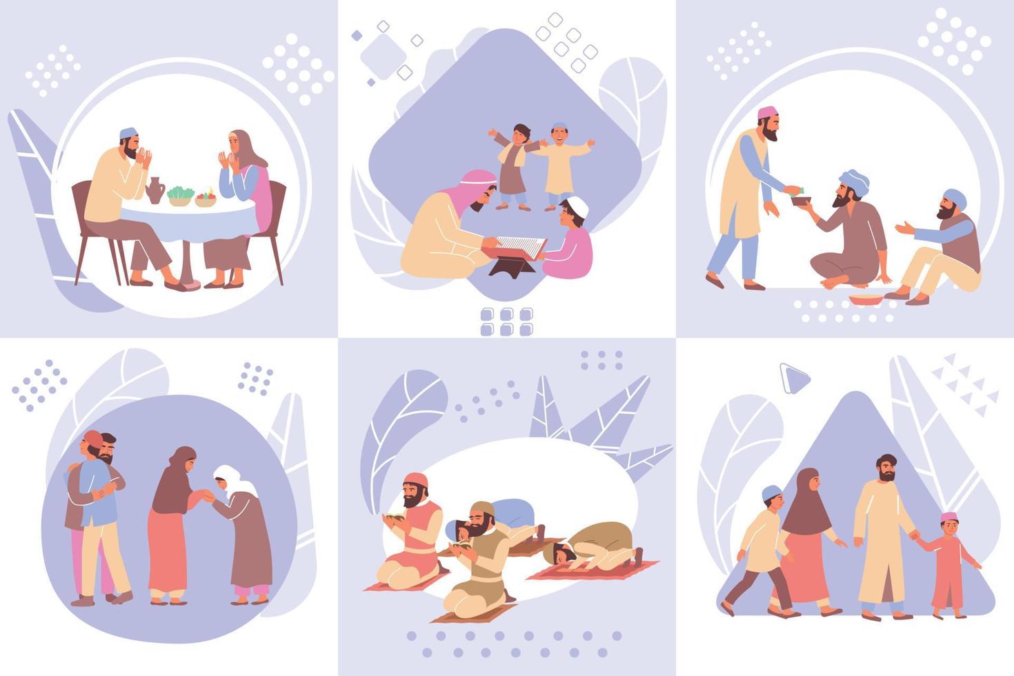 Ramadan Flat Design Concept vector