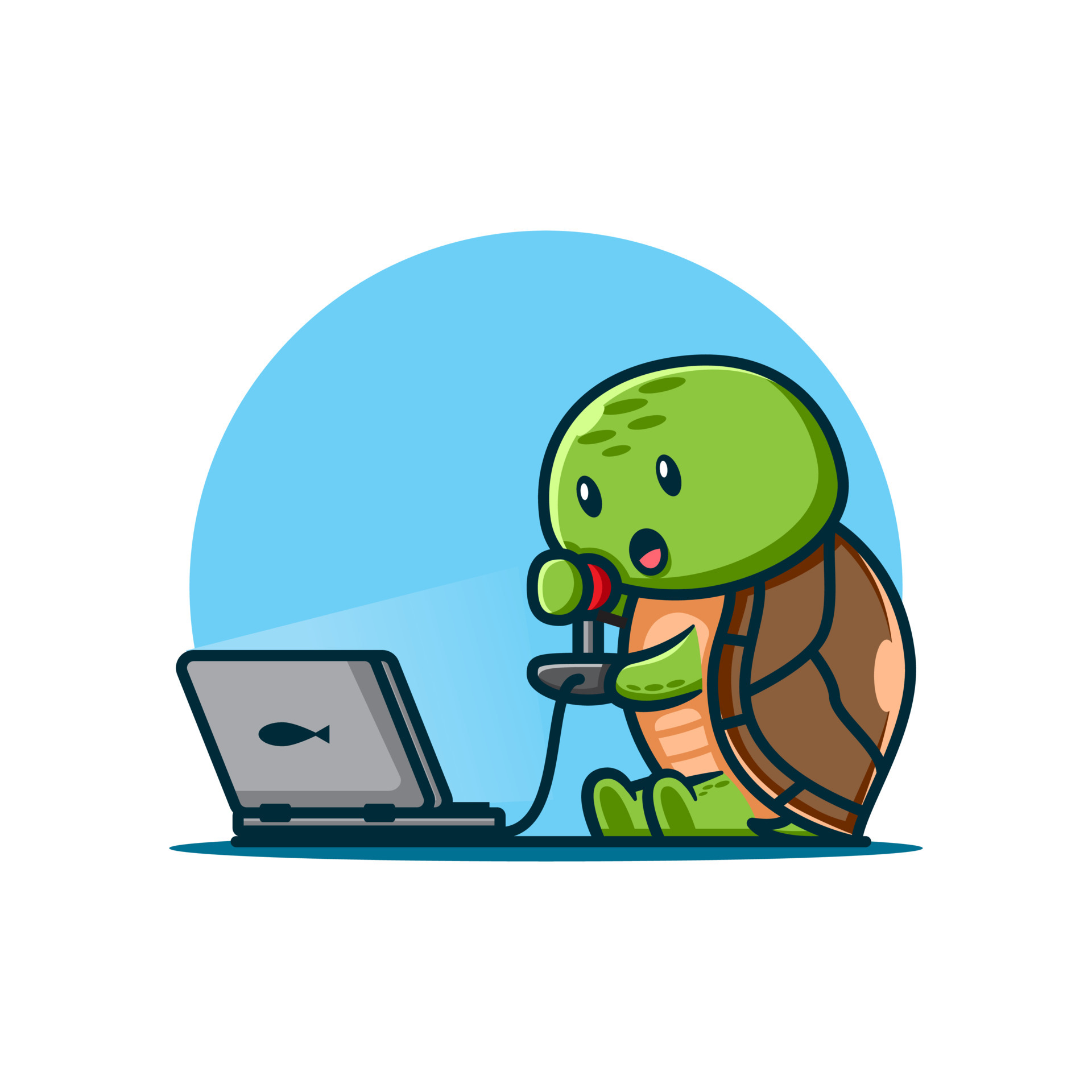 cute turtle playing game. 4217438 Vector Art at Vecteezy