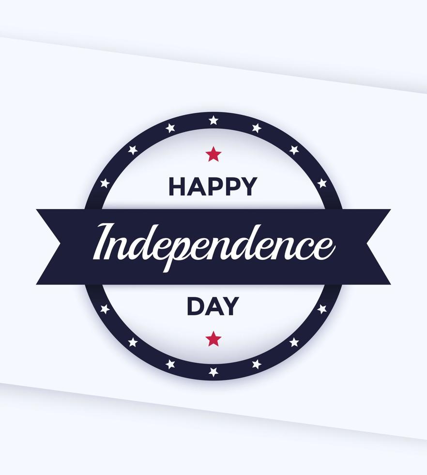 Happy Independence Day poster template vector