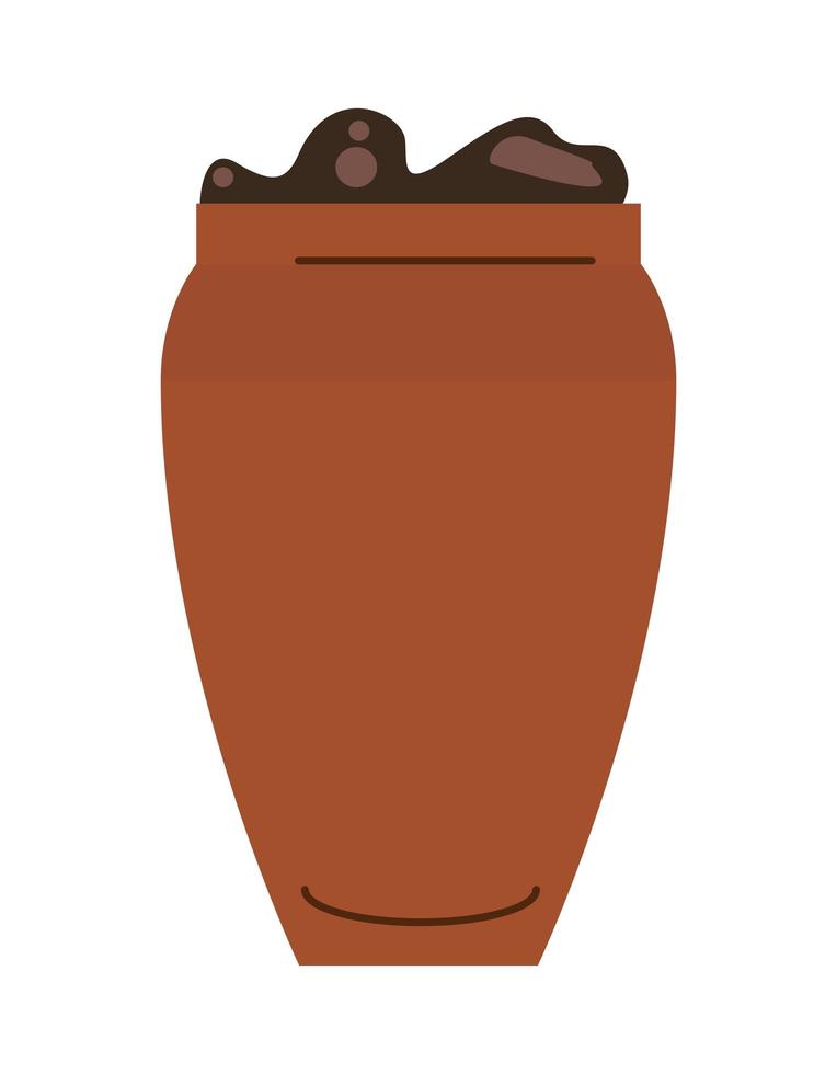 pot with ground vector