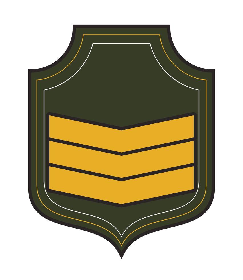 shield with stripes vector