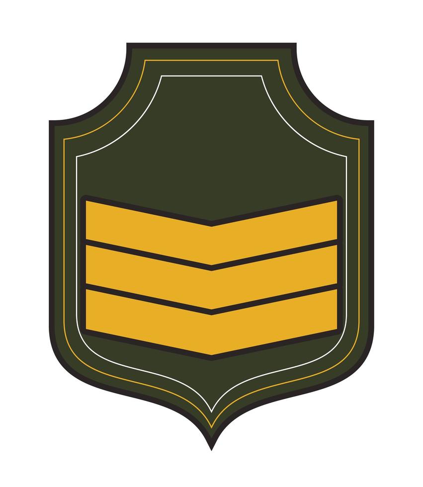 shield with stripes vector