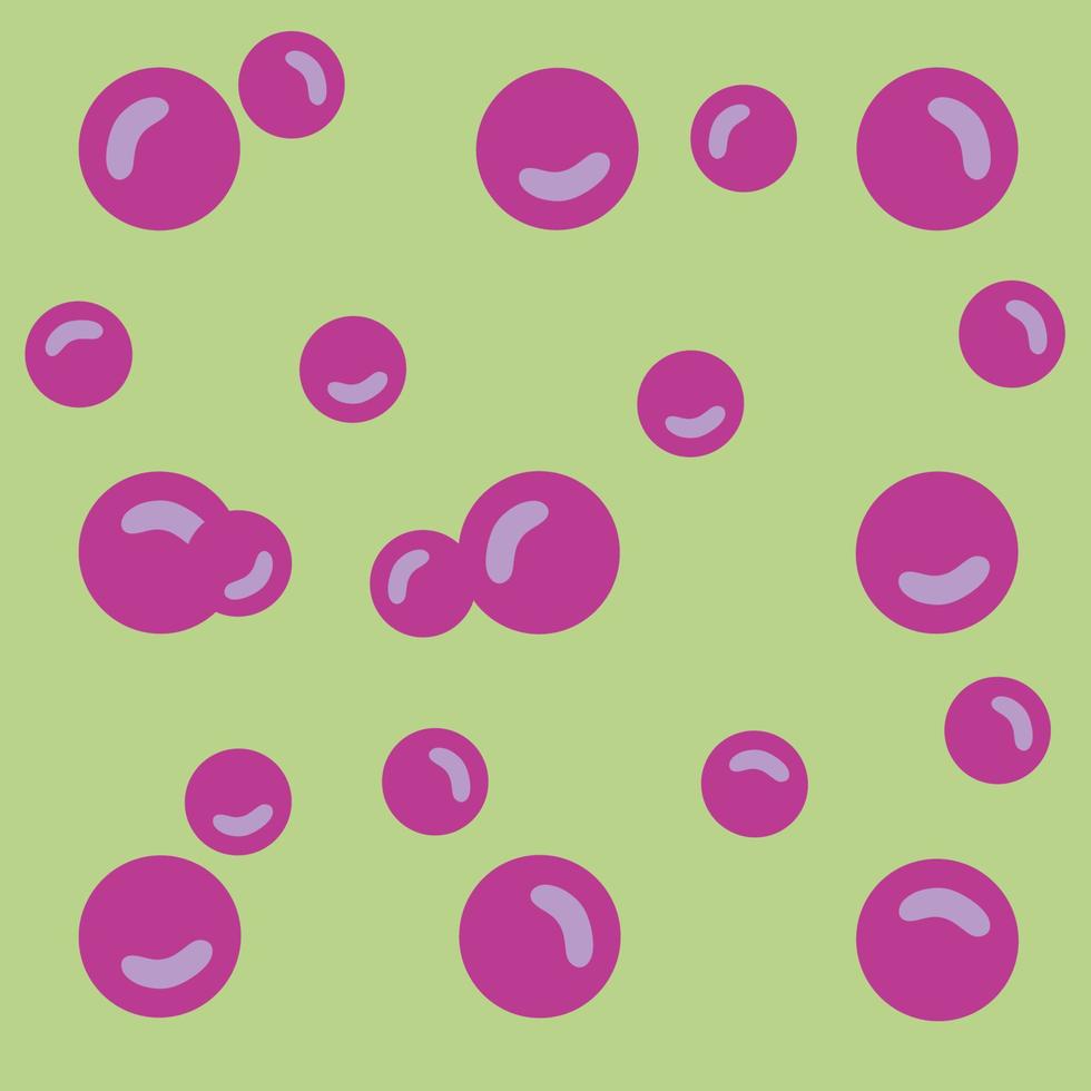 purple bubble for green background vector