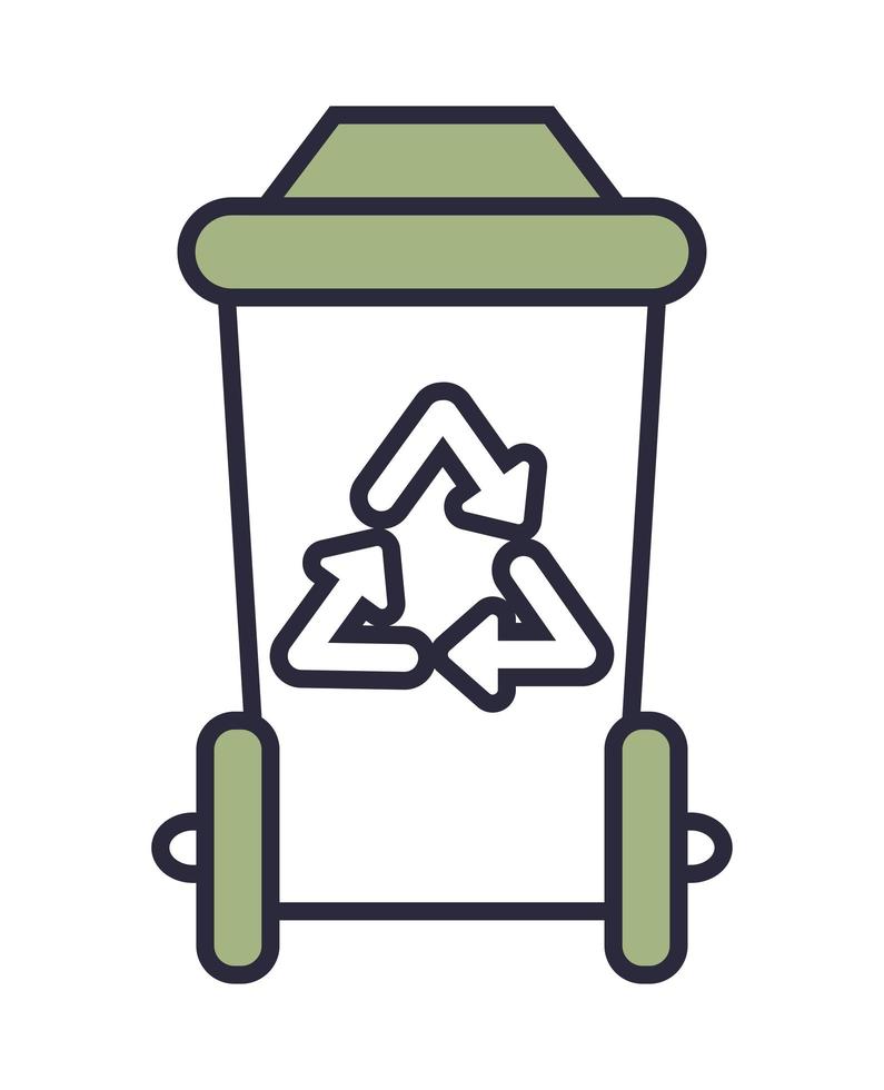 recycle waste bin vector