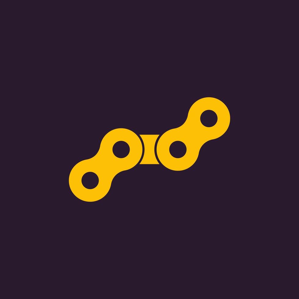 bike chain icon vector