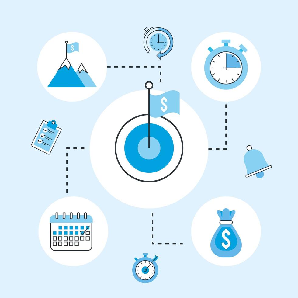 short term infographic vector