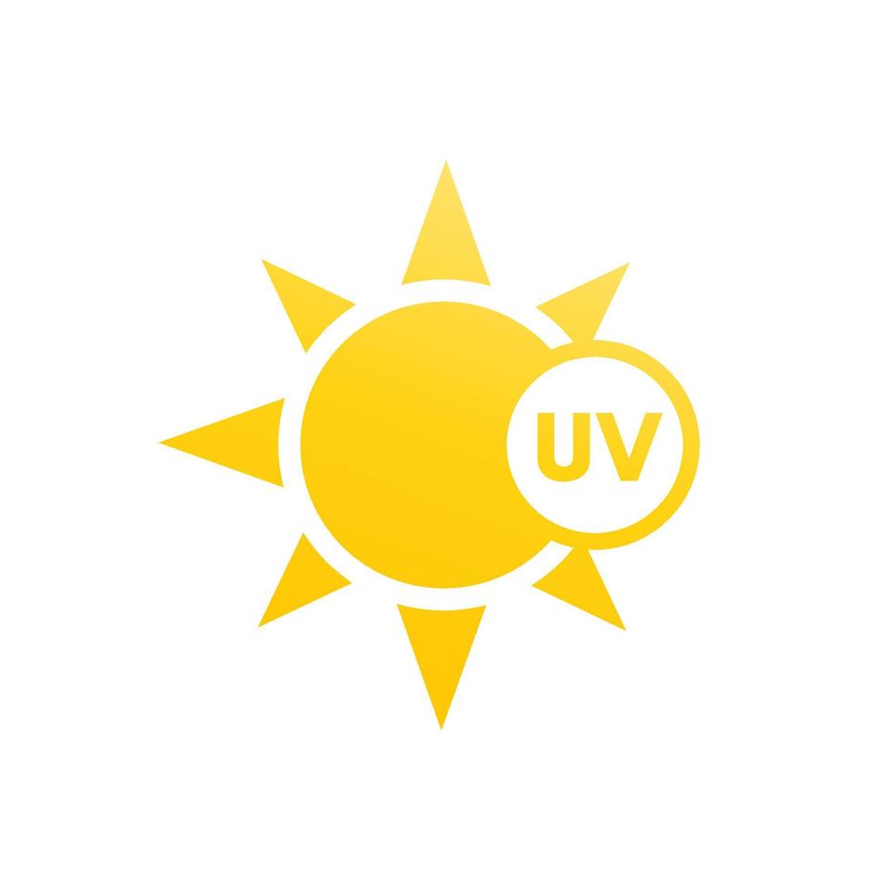 icono de luz ultravioleta vector