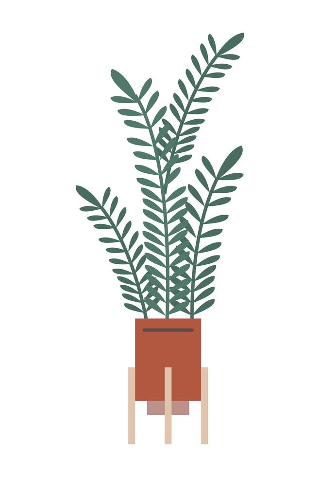 houseplant in pot vector